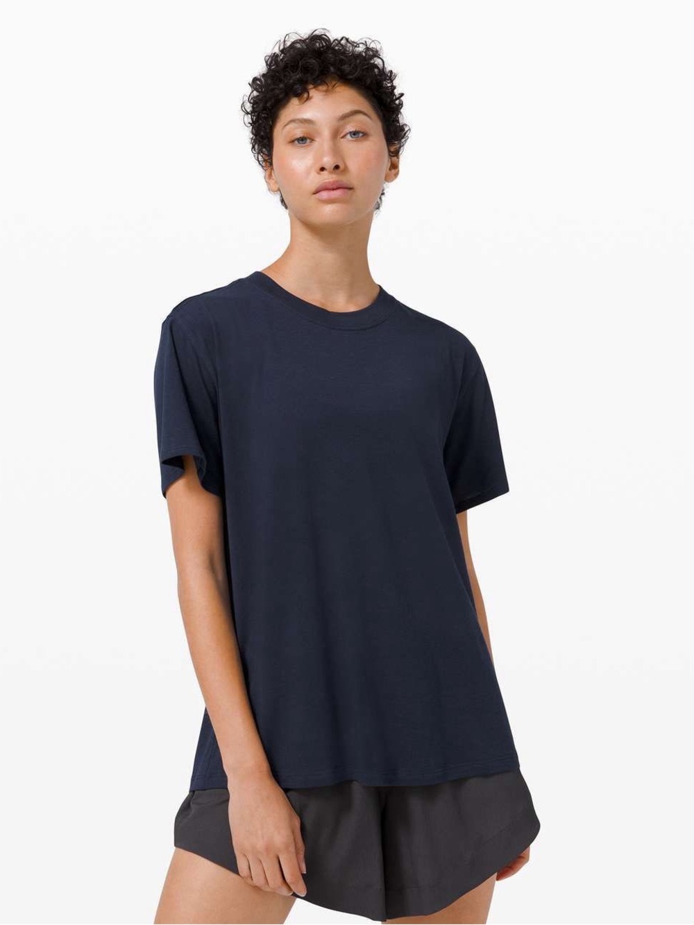 lululemon athletica all yours vitasea Women's Short Sleeve Tee Navy 6 top shirt